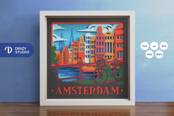 Amsterdam Canal 3D SVG Shadow Boxes Review