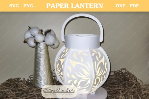 Butterfly Paper Lantern: 3D SVG for Shadow Boxes