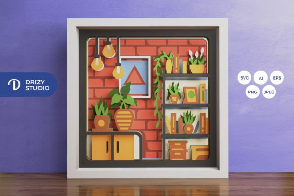Garden House 3D Shadow Box: A 3D SVG Review