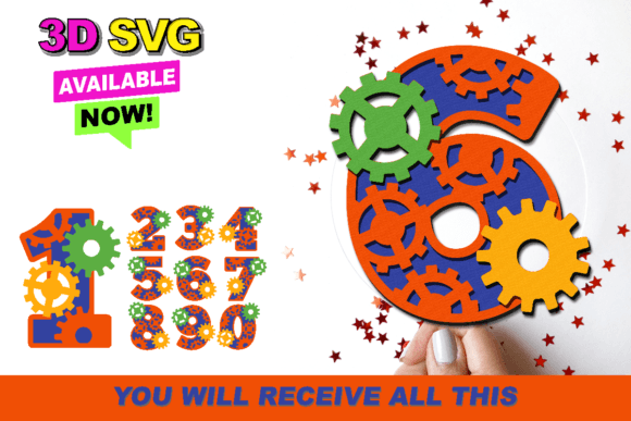 Gears Numbers 3D SVG: A Seller’s Review