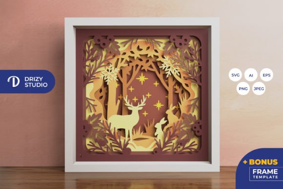 Review: Christmas Forest 3D Shadow Box for Embroidery