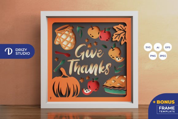 Reviewing the Thanksgiving Food 3D Layered Paper Cut Design